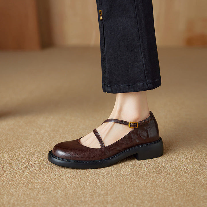 Rosa's Ruelle Leather Mary Janes