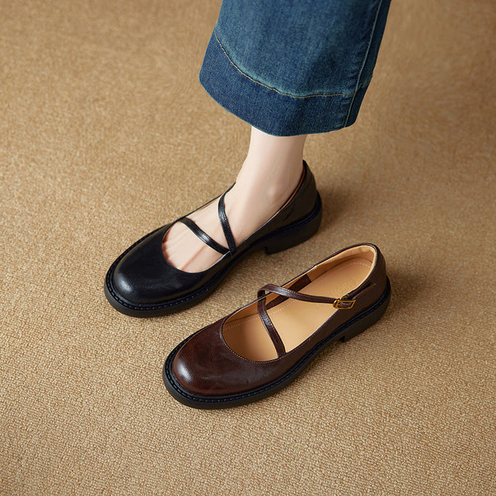 Rosa's Ruelle Leather Mary Janes