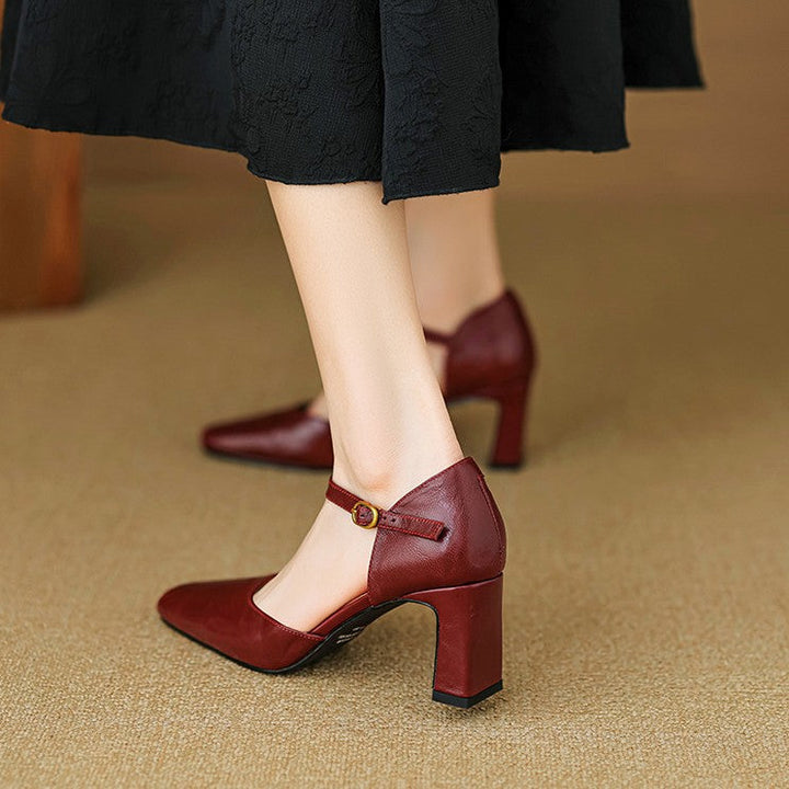 Rosa's Virelle d'Orsay Leather Heels