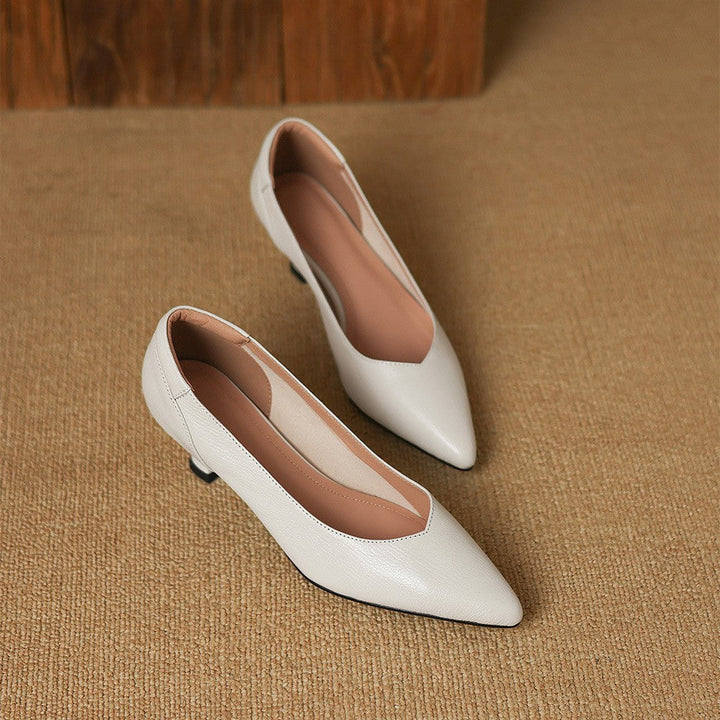 Rosa's Lunare Sculpt Leather Pumps