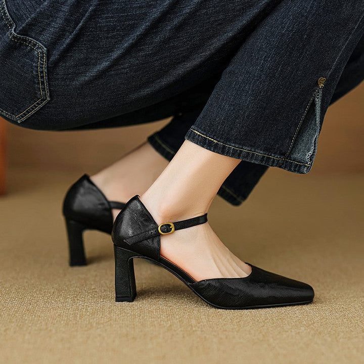 Rosa's Virelle d'Orsay Leather Heels