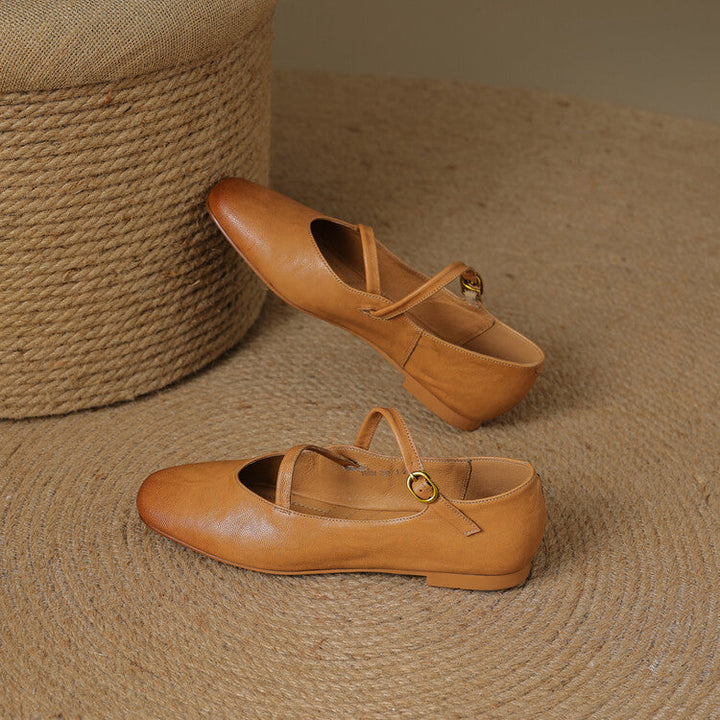 Rosa's Aurelle Strap Leather Mary Janes