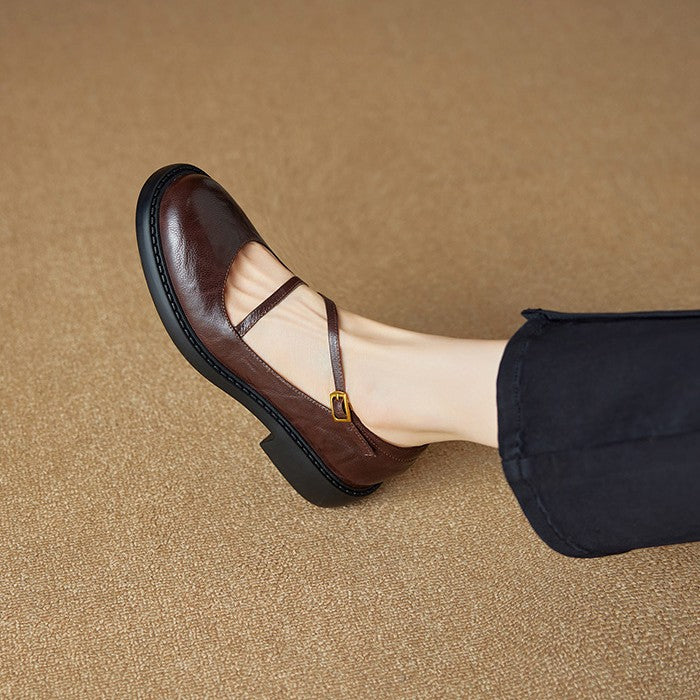 Rosa's Ruelle Leather Mary Janes