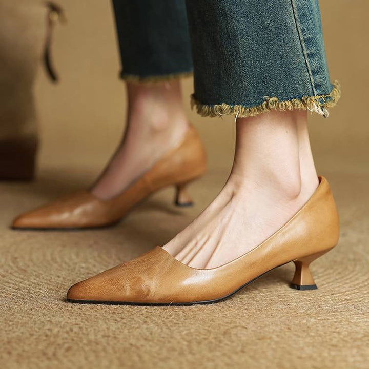 Rosa's Serane Leather Heels