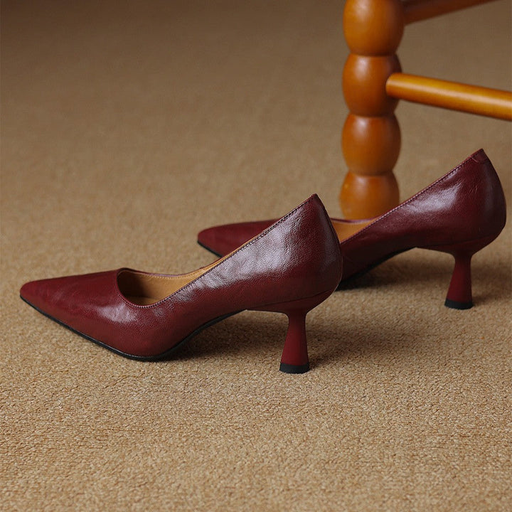 Rosa's Cymara Leather Heels