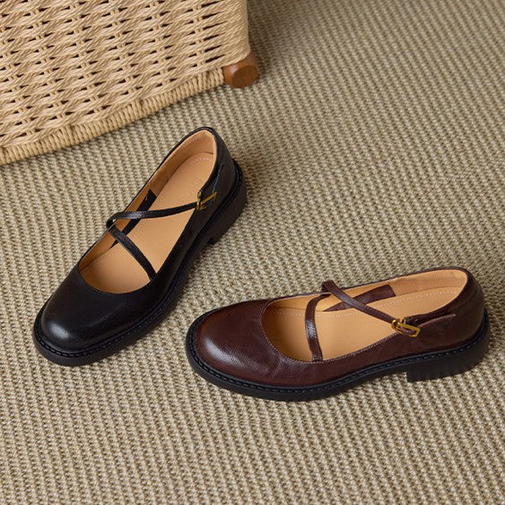 Rosa's Ruelle Leather Mary Janes