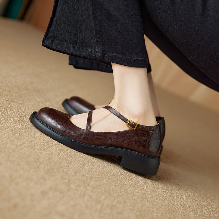 Rosa's Ruelle Leather Mary Janes