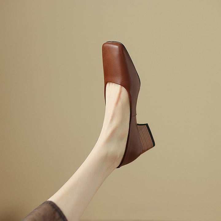 Rosa's Norvyn Square Leather Pumps