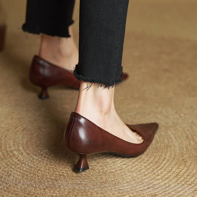 Rosa's Serane Leather Heels
