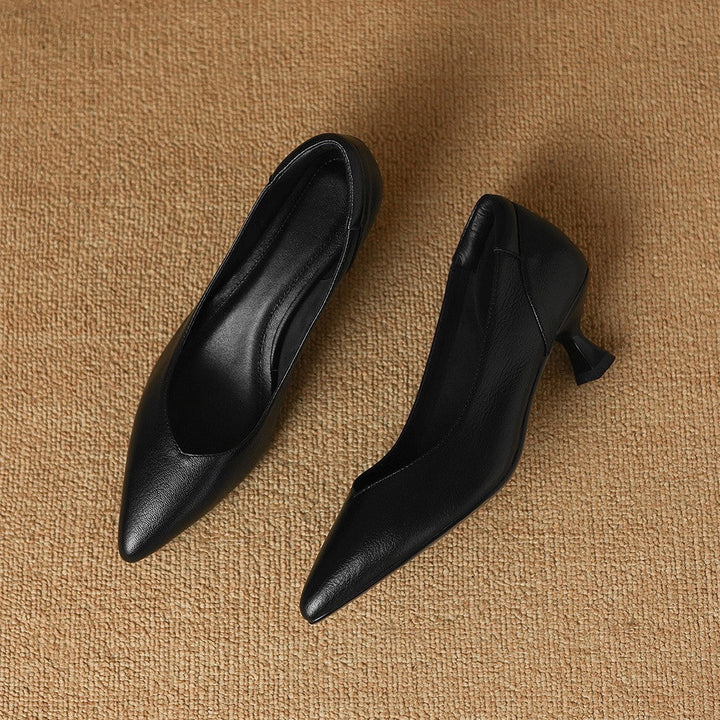 Rosa's Lunare Sculpt Leather Pumps
