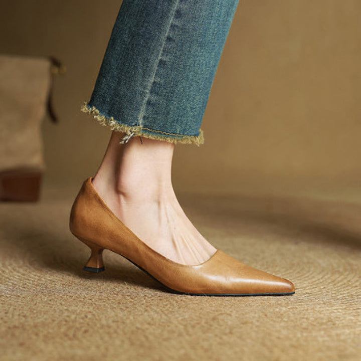 Rosa's Serane Leather Heels
