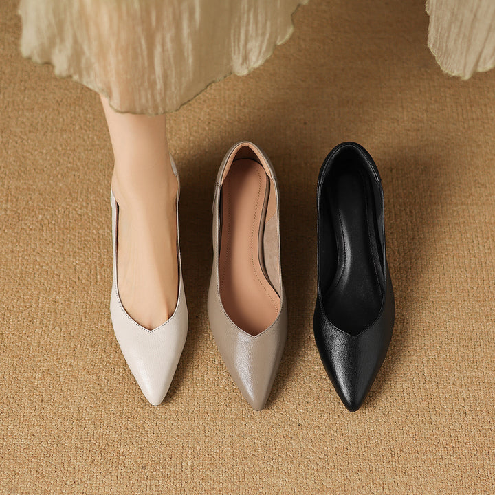 Rosa's Lunare Sculpt Leather Pumps