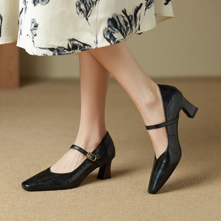 Rosa's Orvane Leather Heels