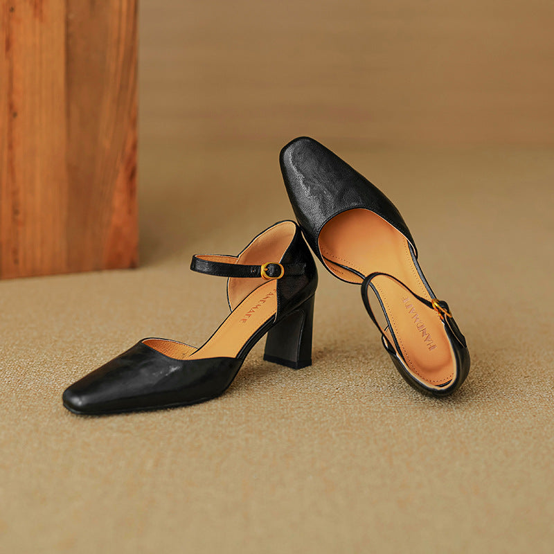 Rosa's Virelle d'Orsay Leather Heels