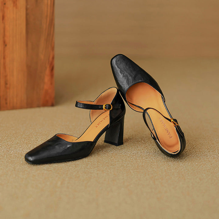 Rosa's Virelle d'Orsay Leather Heels