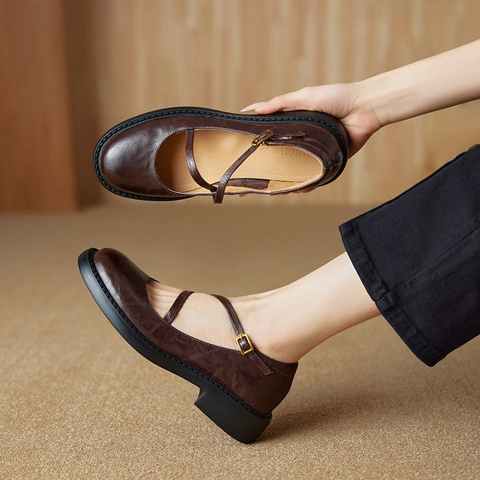Rosa's Ruelle Leather Mary Janes
