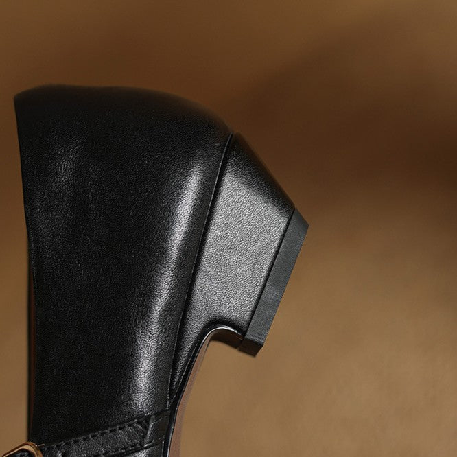 Rosa's Cedrine Leather Pumps