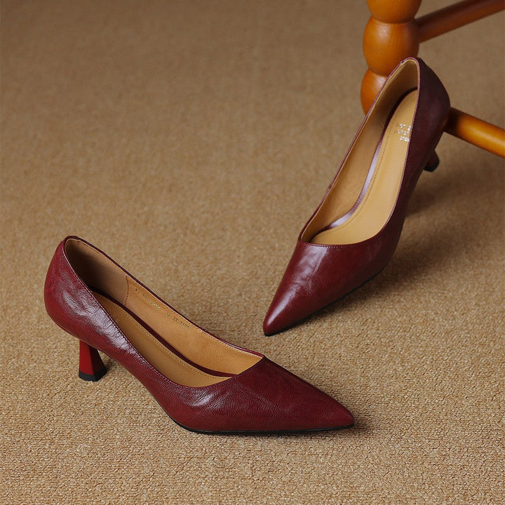 Rosa's Cymara Leather Heels