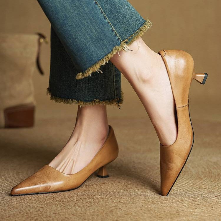 Rosa's Serane Leather Heels