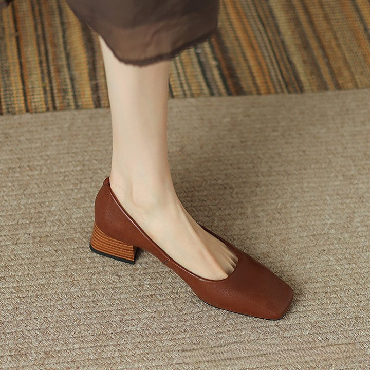 Rosa's Norvyn Square Leather Pumps