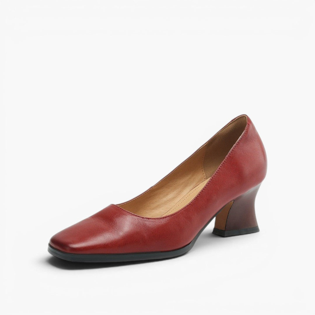 Rosa's Oriel Square Leather Pumps