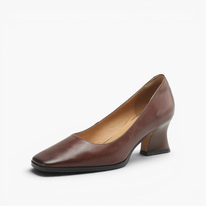 Rosa's Oriel Square Leather Pumps