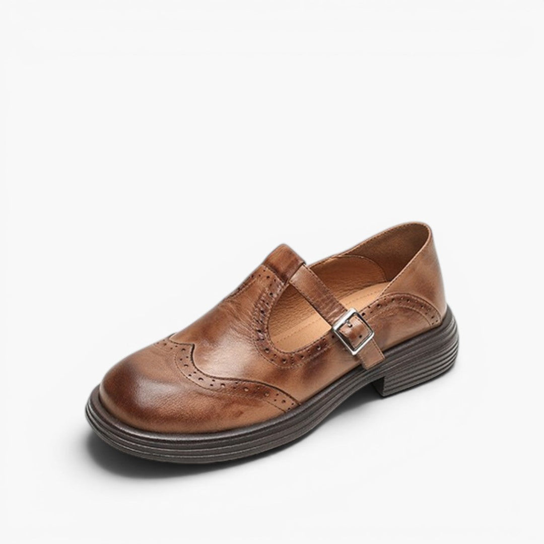 Rosa's Veloria Leather Mary Janes
