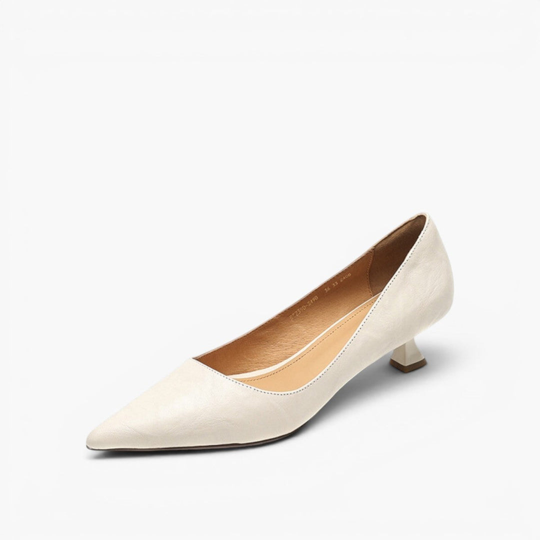 Rosa's Verrine Low Leather Pumps