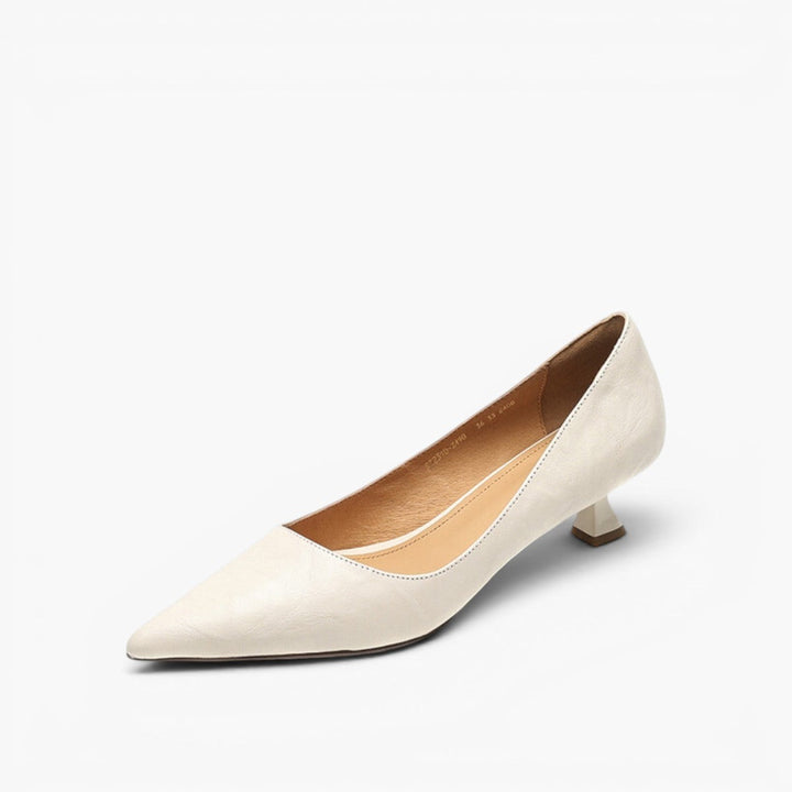 Rosa's Verrine Low Leather Pumps