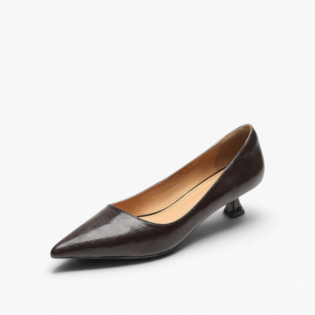 Rosa's Verrine Low Leather Pumps