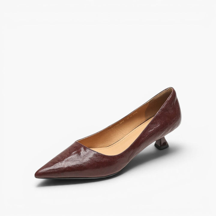 Rosa's Verrine Low Leather Pumps
