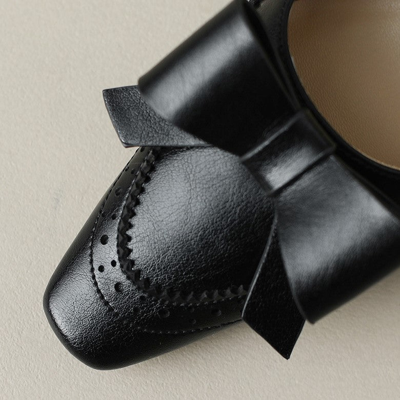 Rosa's Celora Ribbon Leather Pumps